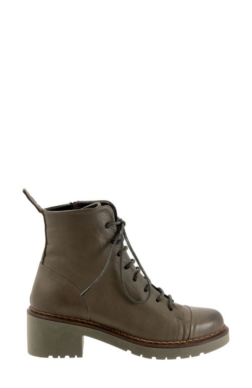 Shop Bueno Nikita Lace-up Boot In Green Khaki