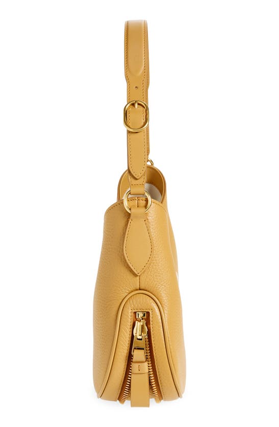 Shop Tom Ford Medium Monarch Leather Hobo Bag In Honey