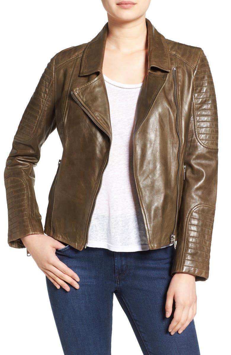 BB Dakota 'Heely' Leather Moto Jacket | Nordstrom