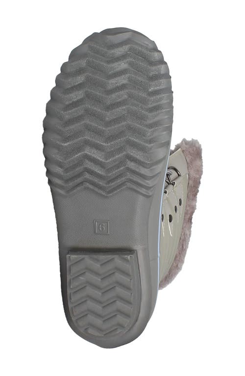Khombu Denise Faux Fur Lined Boot In Grey