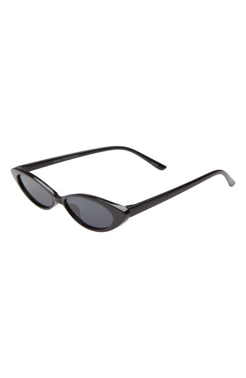 Rad + Refined Mini Oval Cat Eye Sunglasses in /Black at Nordstrom