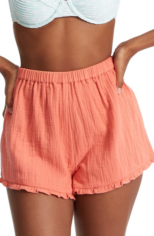 Billabong By the Beach Cotton Shorts in Rose Clay