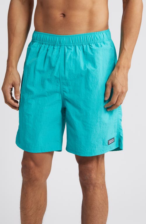 SAXX Go Coastal 2N1 7-Inch Swim Shorts Baltic at Nordstrom,