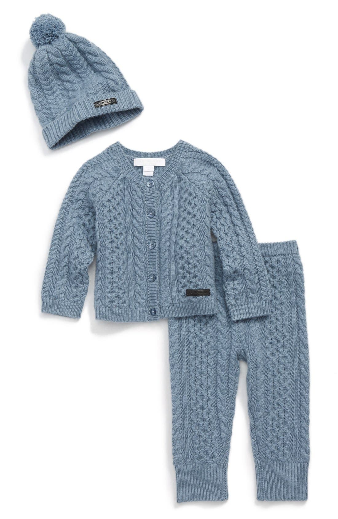 baby boy cable knit cardigan