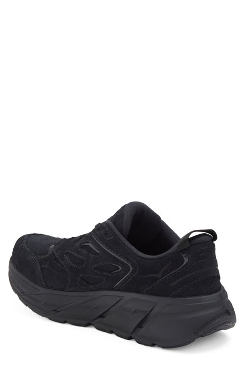 Hoka One One W Clifton 9 Woman Sneakers Black Size 7.5 Textile Fibers In Black/black