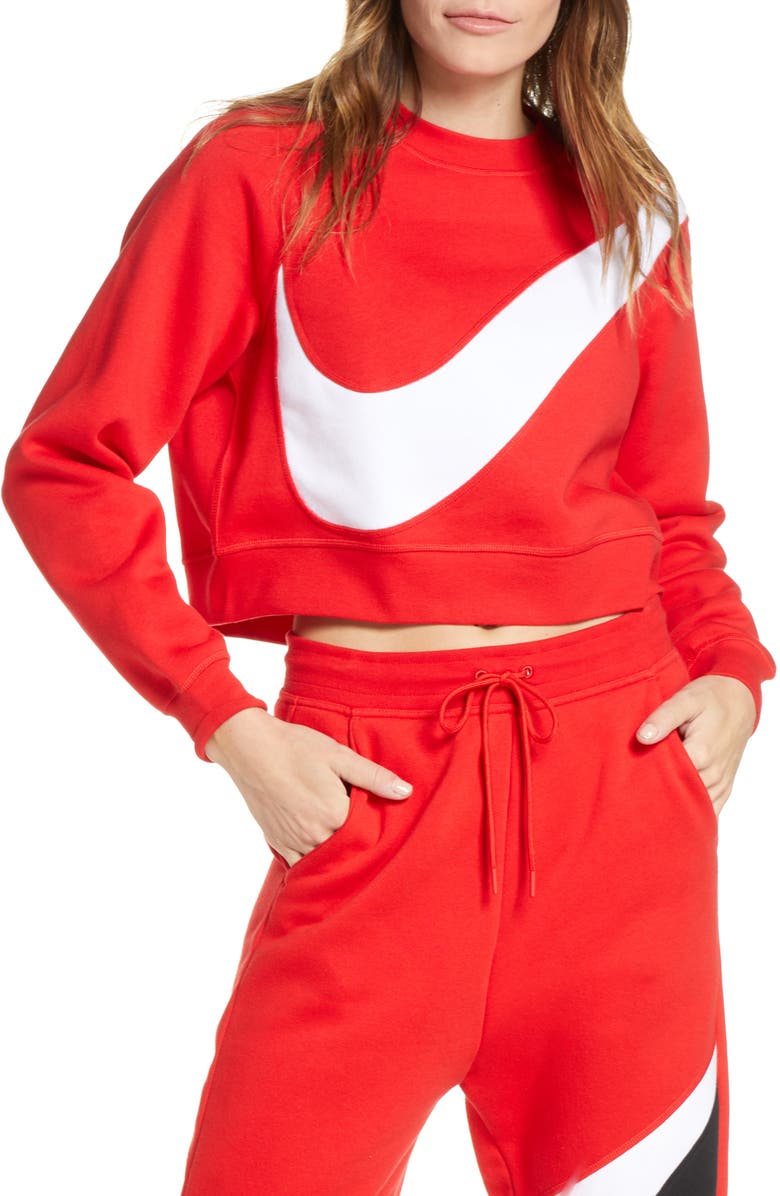 Nike swoosh crop crew Clearance
