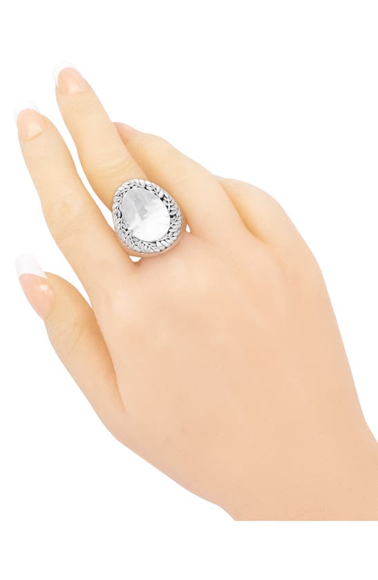 Shop Devata Sterling Silver Bali Hammer Signet Ring