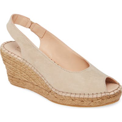 Carvela Comfort Sharon Espadrille Wedge Sandal, Beige