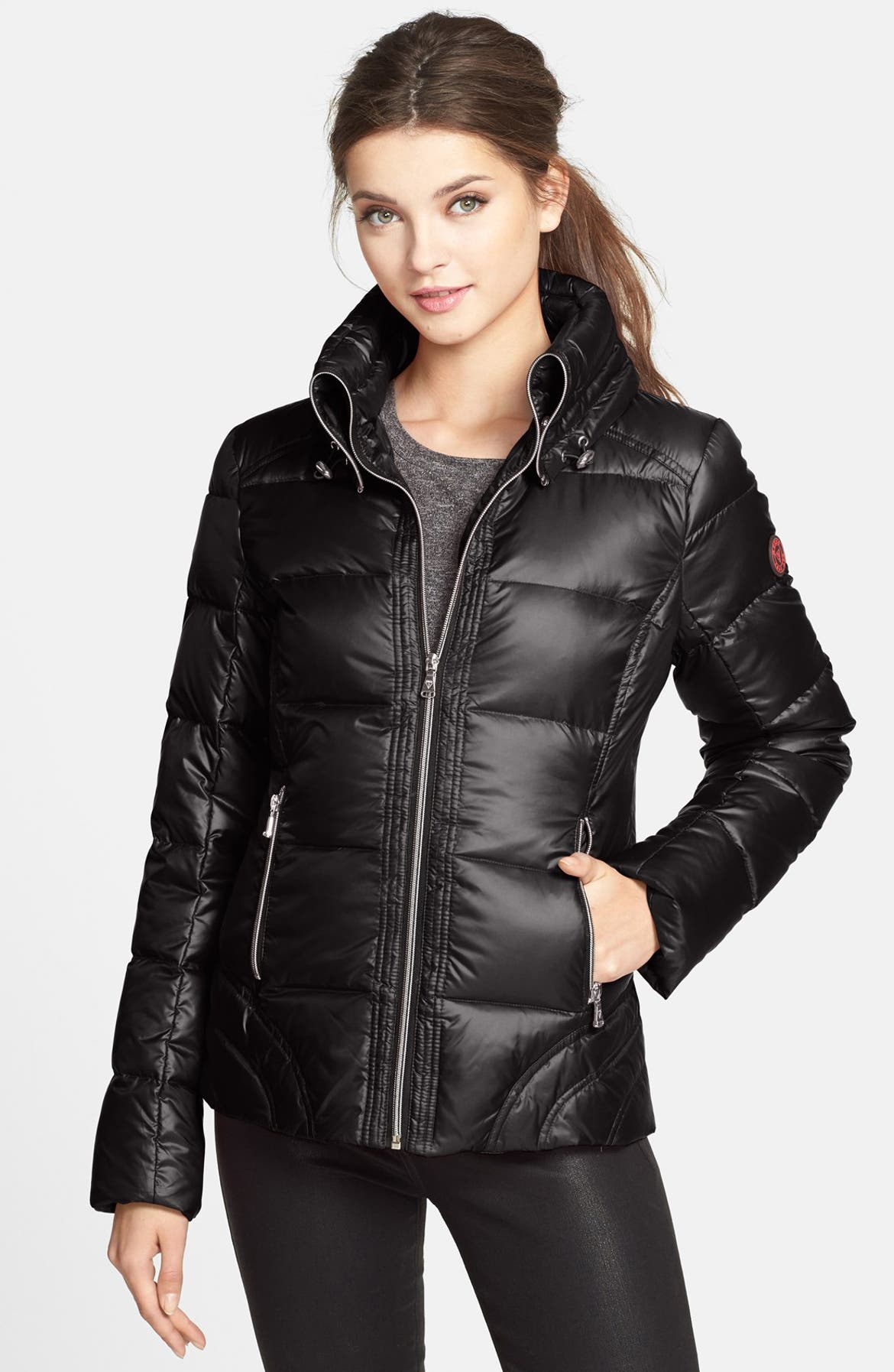 GUESS Front Zip Quilted Jacket (Online Only) | Nordstrom
