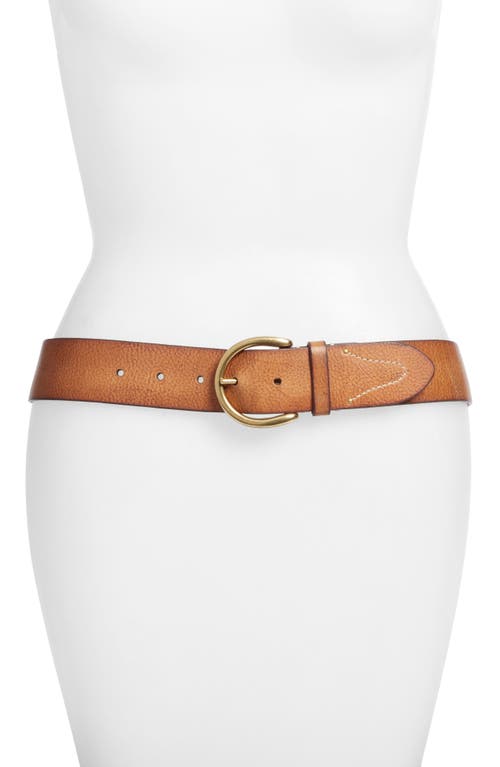 Campus Leather Belt in Tan