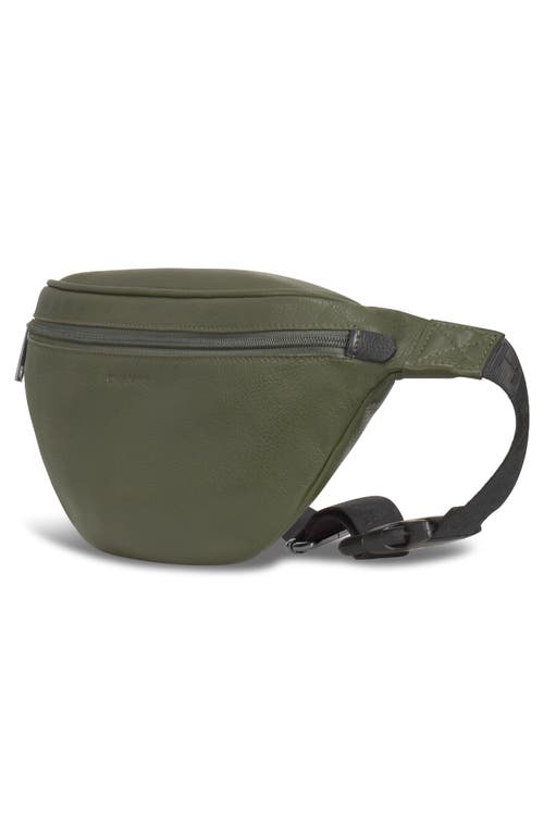 Champs Leather Belt Bag In Khaki