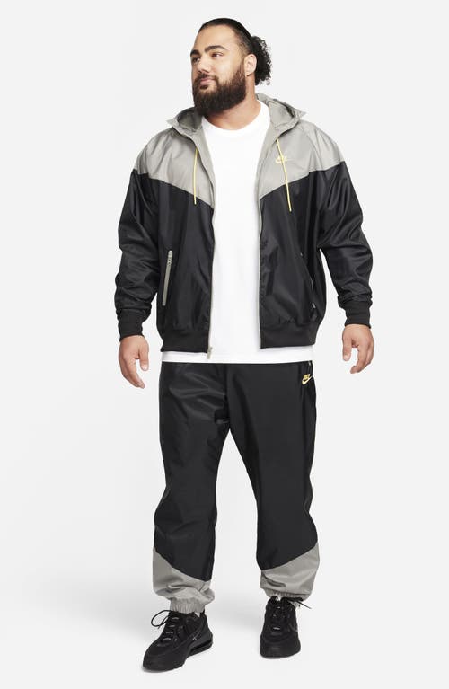 Shop Nike Sportswear Windrunner Jacket In Black/dark Stucco