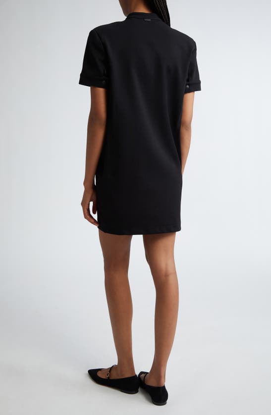 Shop Max Mara Lord Twill Knit Shift Dress In Black