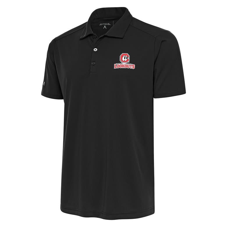Antigua Gray Chattanooga Lookouts Tribute Polo In Charcoal