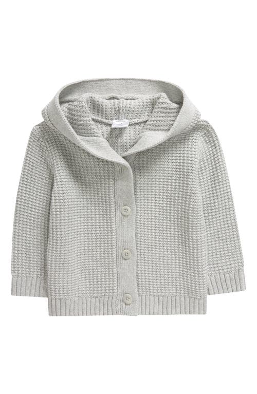 Shop Nordstrom Core Hooded Cotton Cardigan In Grey Light Heather