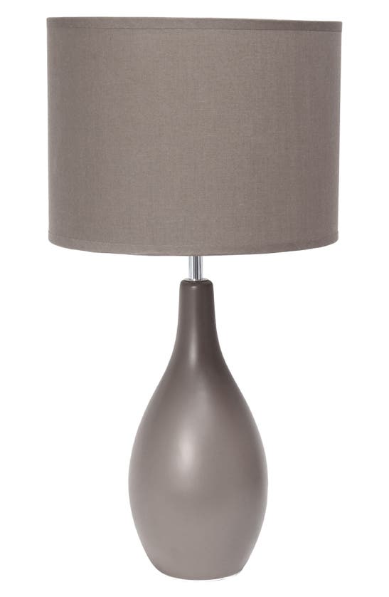 Lalia Home Dewdrop Table Lamp In Gray