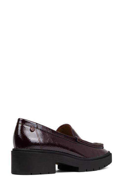 Shop Nydj Henna Platform Loafer In Wine