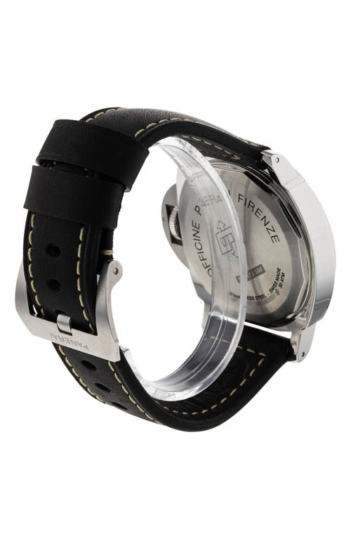 WATCHFINDER & CO. WATCHFINDER & CO. PANERAI PREOWNED LUMINOR 8 DAYS LEATHER STRAP WATCH, 44MM