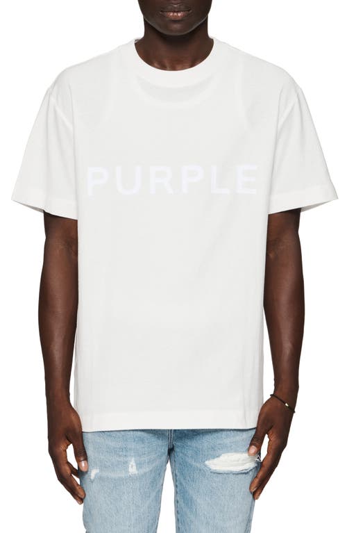 PURPLE BRAND Logo Cotton Graphic T-Shirt Off White at Nordstrom,