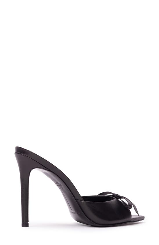 Shop Black Suede Studio Brea Pointed Toe Sandal In Black Buffed Nappa