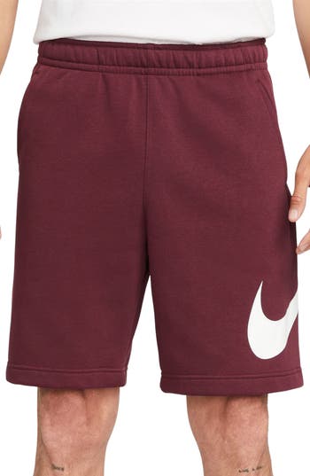 Nike Sportswear Club Shorts In Burgundy