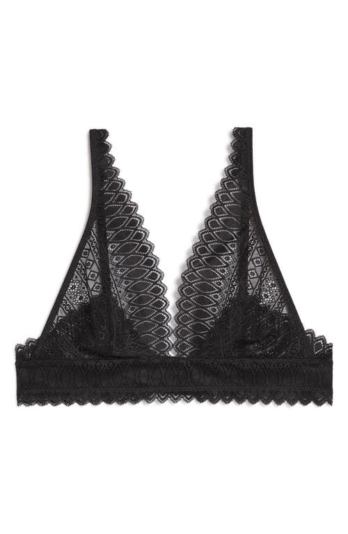 Etam Gravure Nº8 Foular Lace Bra In Black