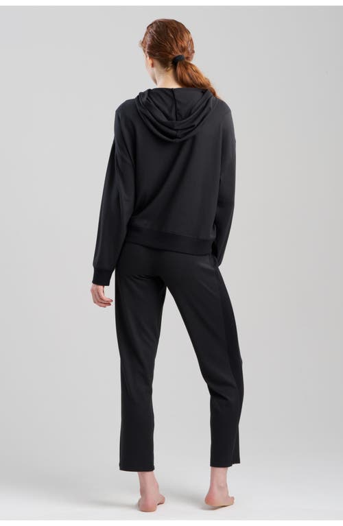 Shop Natori Eden Everywhere Hoodie In Black