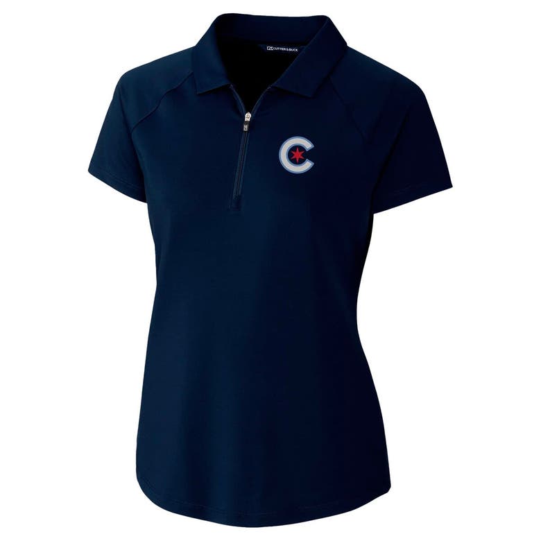 Shop Cutter & Buck Navy Chicago Cubs City Connect Forge Stretch Polo