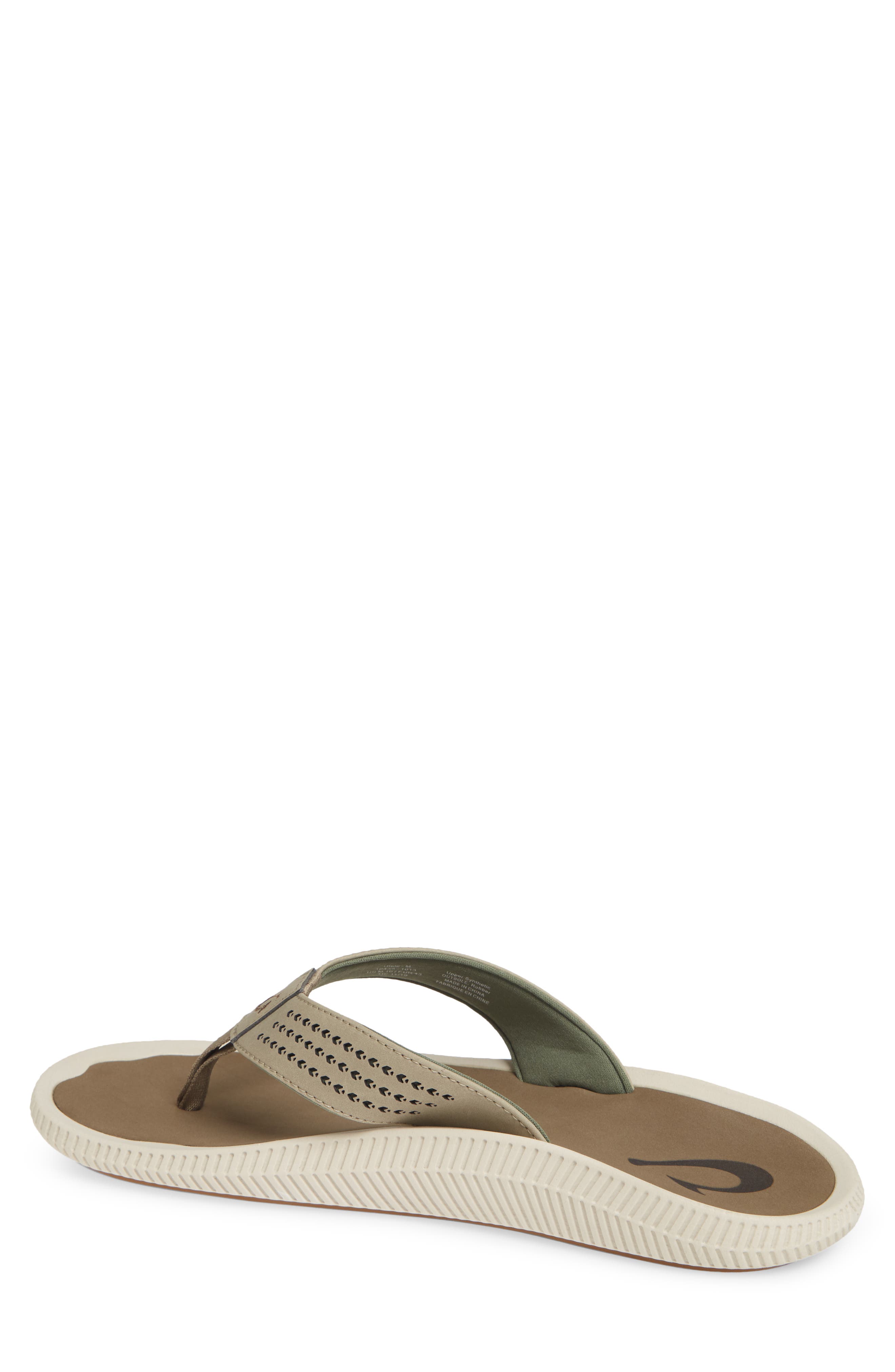 OluKai Ulele Mens Beach Sandals QuickDry FlipFlop Slides Water Resista