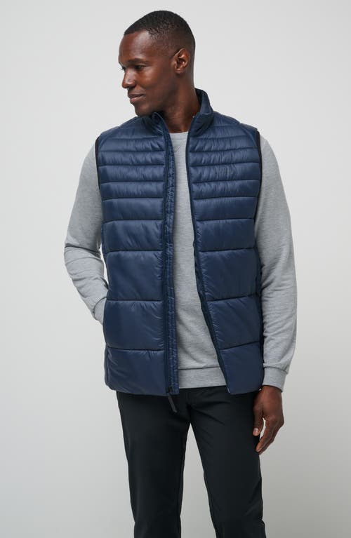 Shop Travismathew Aves Technical Water Repellent Puffer Vest In Total Eclipse