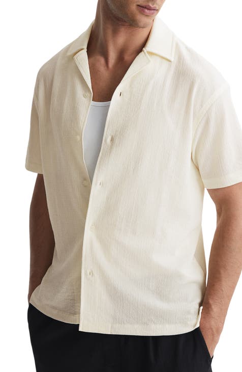 Nordstrom Short Sleeve Linen Button-Down Shirt