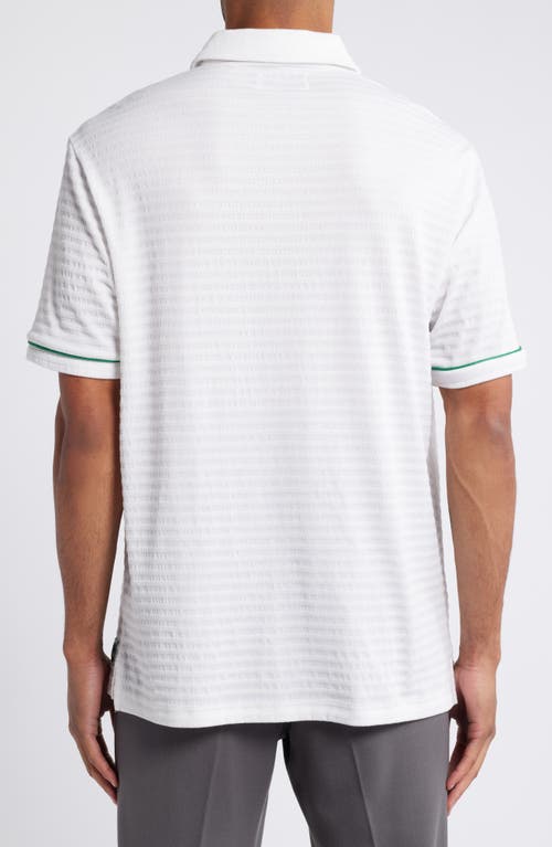 Shop Bogey Boys The Legends Textured Golf Polo In White