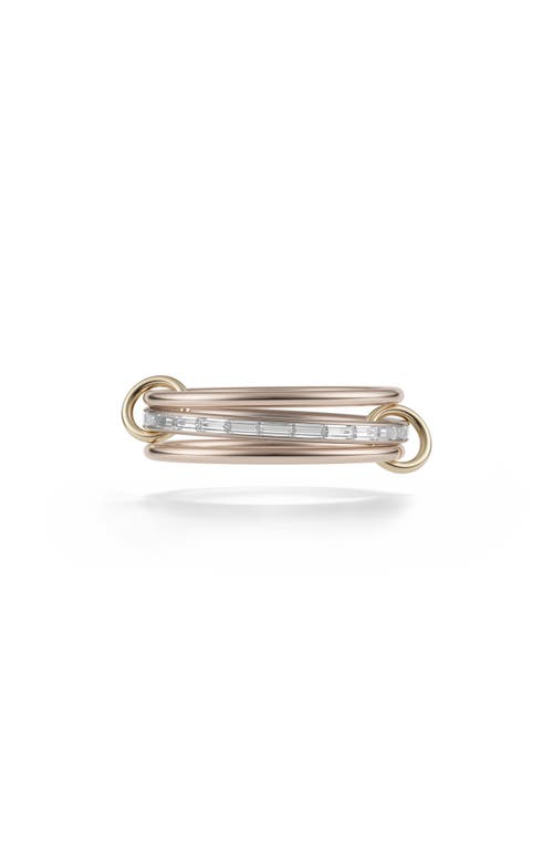 Spinelli Kilcollin Rhea Diamond Stack Ring In Rose Gold/pave