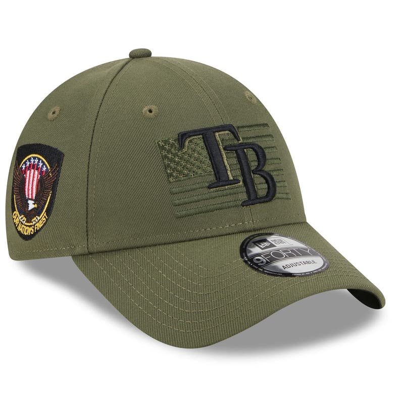 New Era Green Tampa Bay Rays 2023 Armed Forces Day 9forty Adjustable
