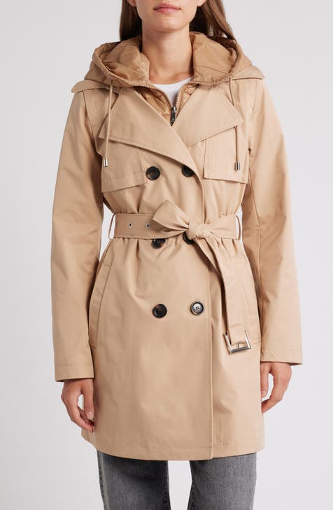 Women's Sam Edelman Short Trench Coat size deals M