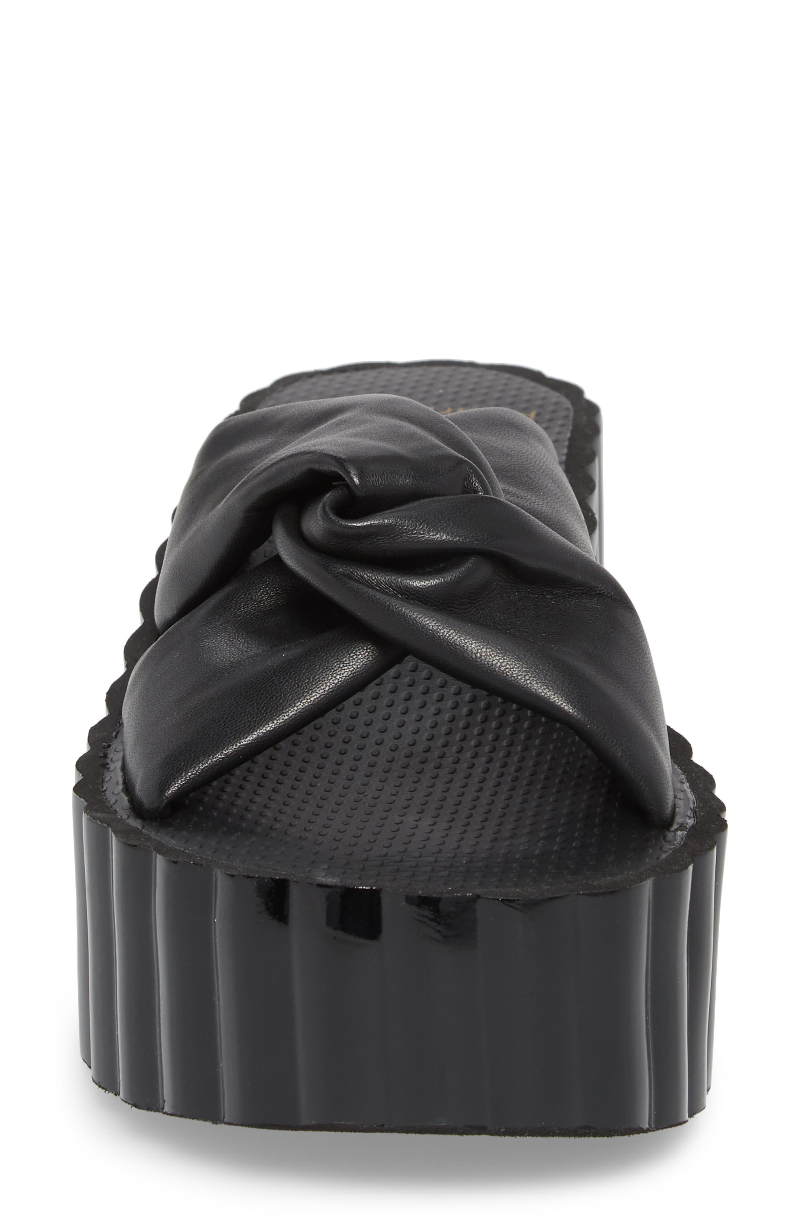 tory burch knotted scallop wedge slide