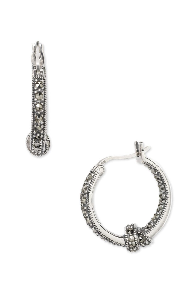 Marcasite hoop earrings Clearance