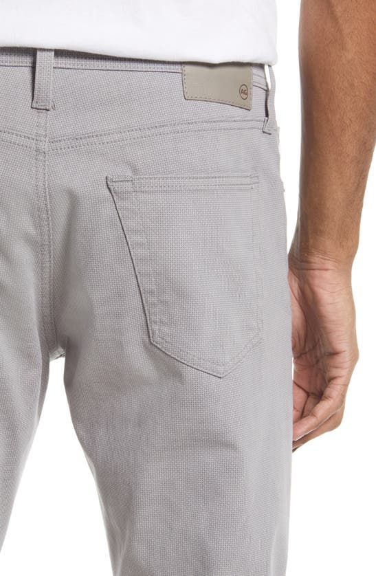Ag Everett Sud Print Slim Straight Leg Pants In Blink Light Grey Multi