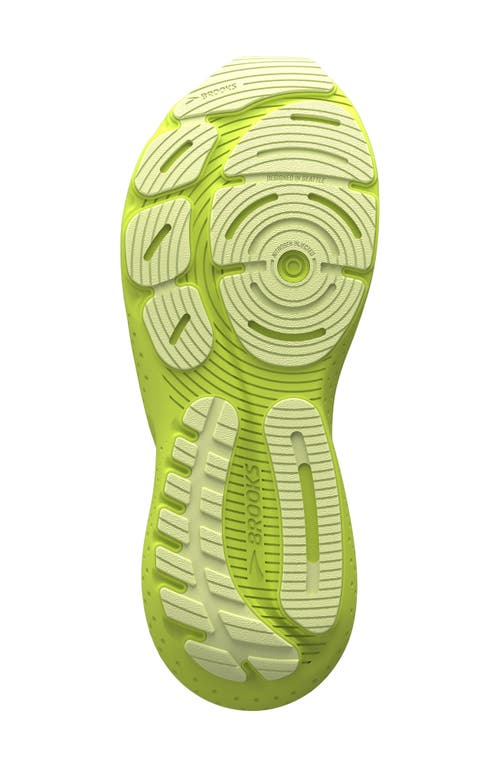 Shop Brooks Glycerin 21 Running Shoe In Lovebird/pale Yellow Lime