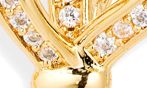 Kate Spade Saturday All Tied Up Pavé Stud Earrings In Clear/gold