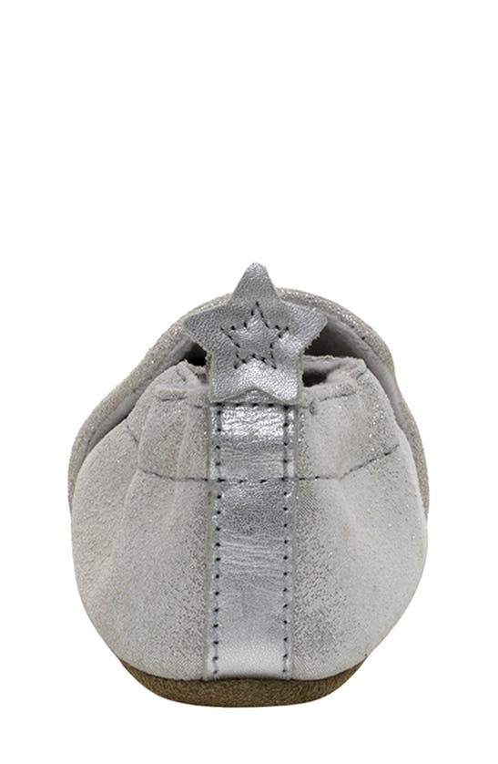 Robeez Shimmer Crib Shoe In Silver