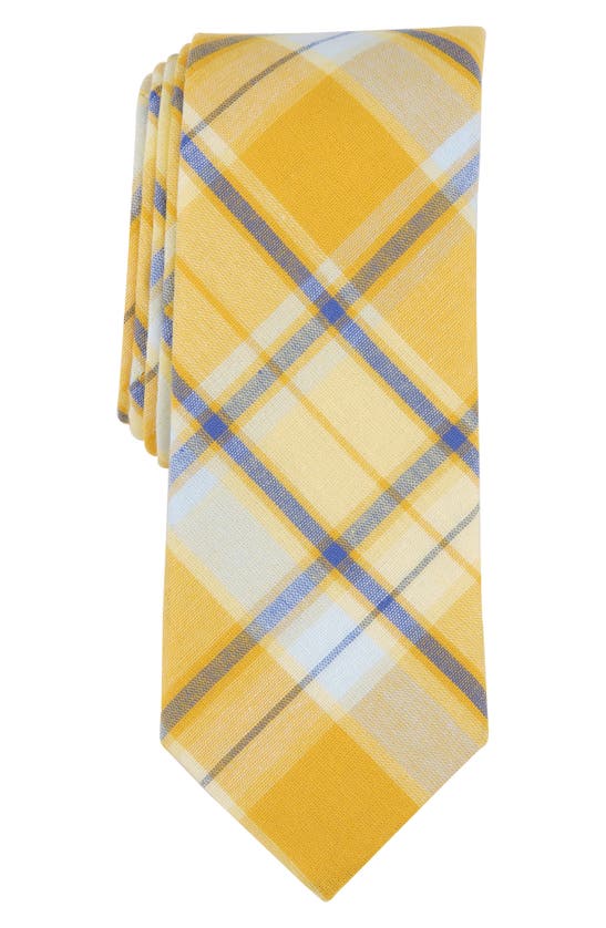 Original Penguin Acord Plaid Tie In Yellow