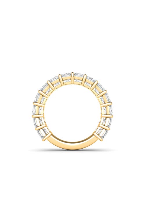 Shop Hautecarat Emerald Cut Lab Created Diamond Eternity Ring In Yellow Gold