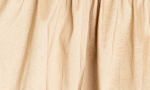 Buxom Couture Bubble Hem Miniskirt In Champagne Gold