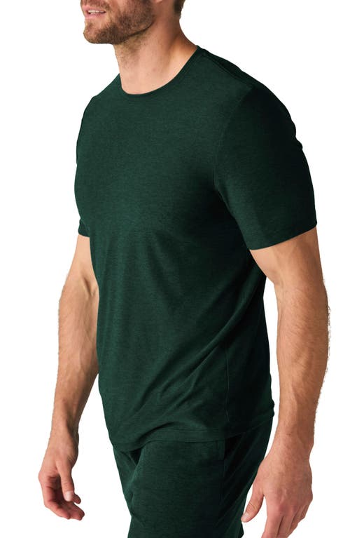 Shop Beyond Yoga Always Beyond 2.0 T-shirt In Dark Spruce Green Heather