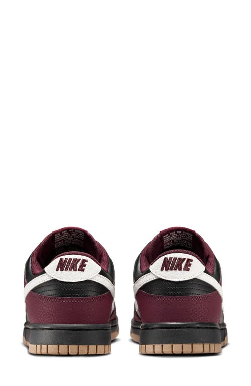 Shop Nike Dunk Low Next Nature Basketball Sneaker In Burgundy Crush/phantom/black