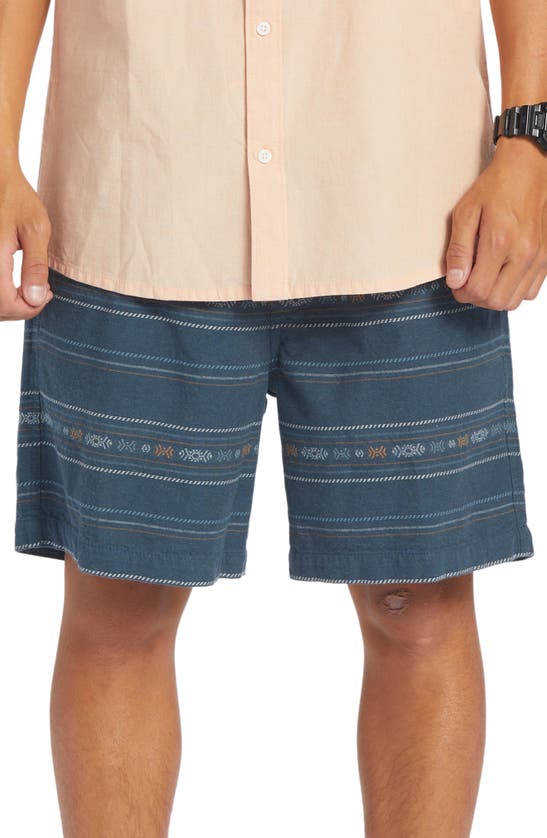 Quiksilver Taxer Jacquard Shorts In Midnight Navy