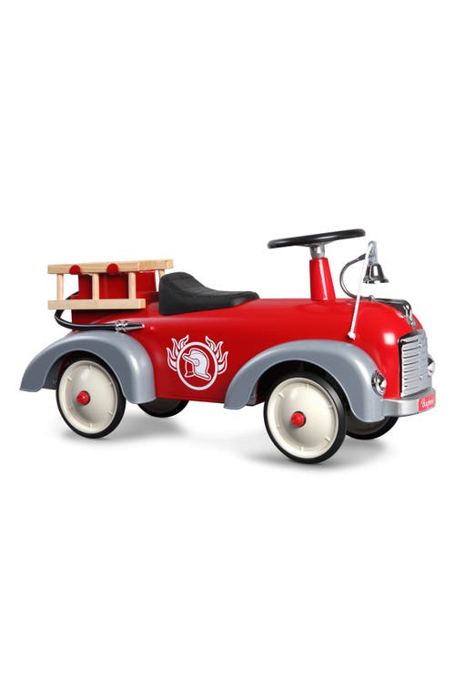 Baghera The Speedster Firetruck Ride-On Car in Red at Nordstrom