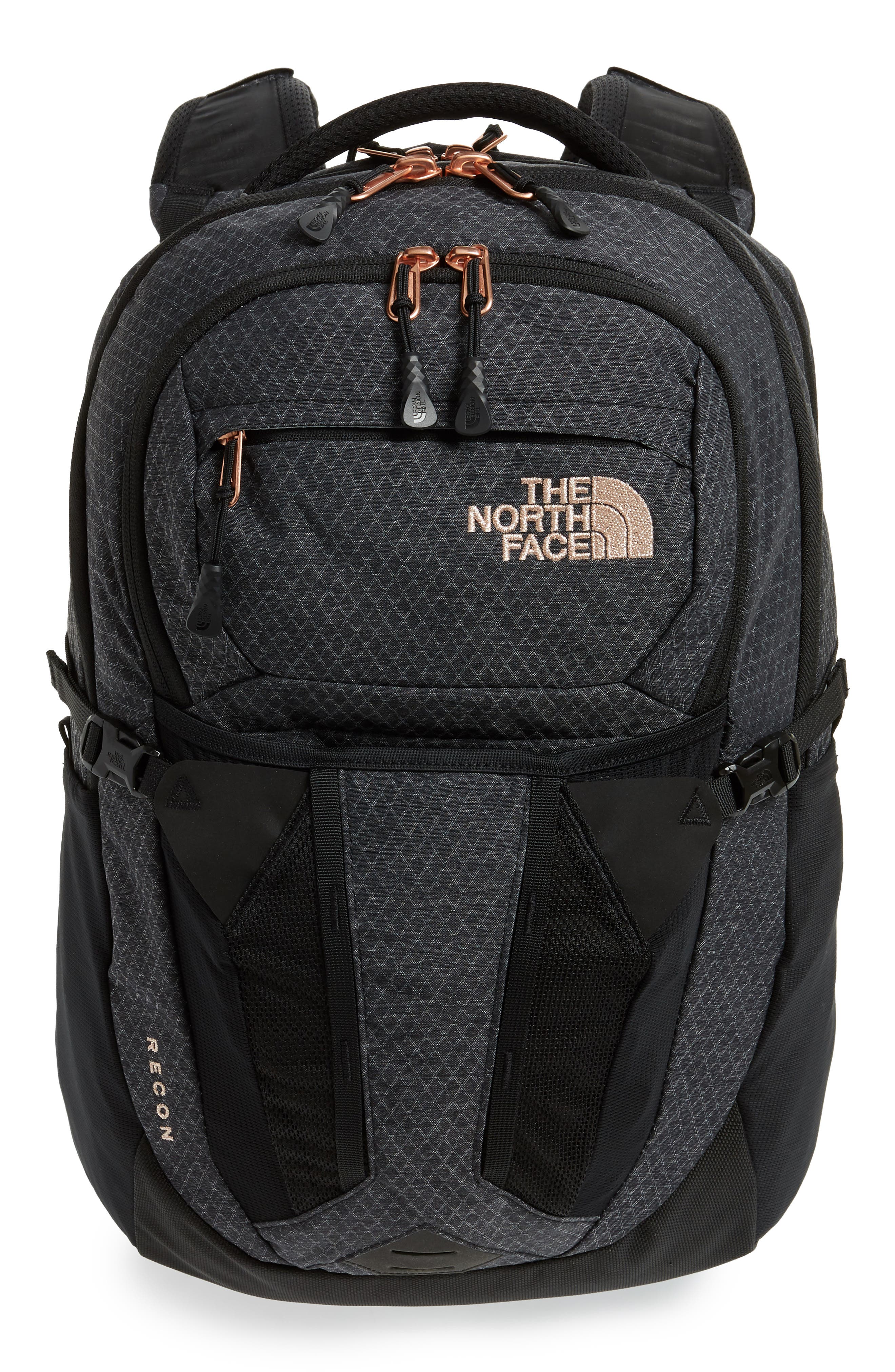 north face recon backpack black