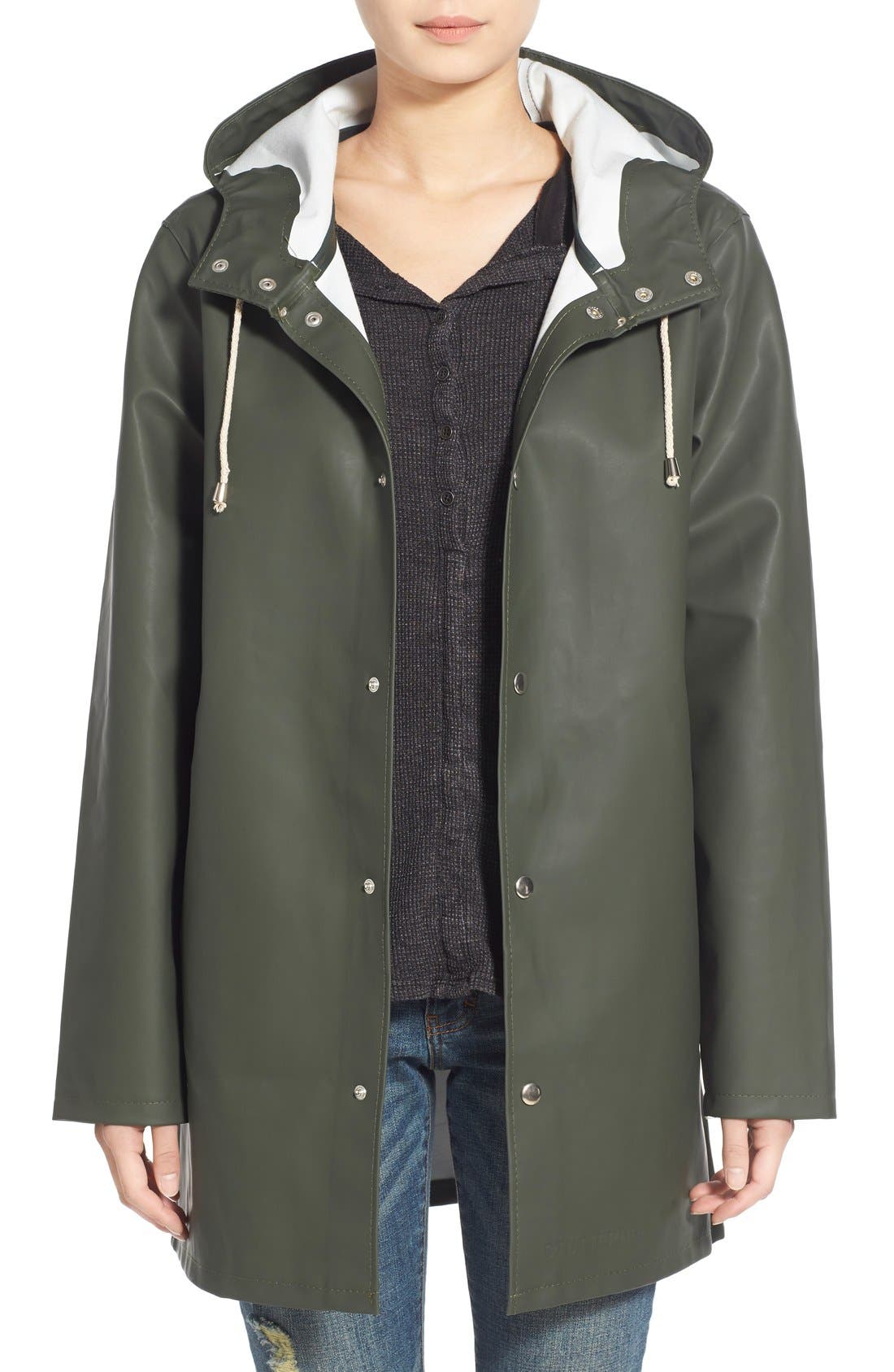 stutterheim stockholm waterproof hooded raincoat
